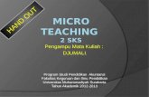 Djumali bahan-ajar-micro-teaching Smt VI