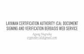 Agung Nugraha - Layanan CA, Document Signing and Verification berbasis web service