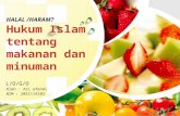 Power Point makanan minuman halal dan haram (Ari Efendi, Teknologi Pendidikan)
