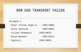 ROM dan Transport pasien