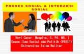 Pengantar sosiologi, proses sosial & interaksi sosial (meeting 3), Novi Catur Muspita