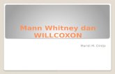 Uji wilcoxon dan mann whitney