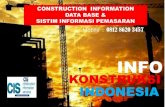 SISTIM INFORMASI PEMASARAN KONSTRUKSI  INDONESIA  THN 2016-2019