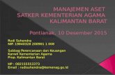 Manajemen Aset Kanwil Kementerian Agama Provinsi Kalimantan Barat