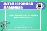 Sistem Manajeman Basis Data dan Komunikasi Data