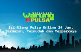 Warung Pulsa - Beli Pulsa, Token PLN dan Voucher Games Online 24 Jam