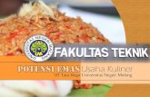 Potensi Emas Usaha Kuliner D3 Tata Boga Universitas Negeri Malang