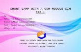 Smart lamp with gsm modul sim800 l