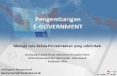 Pengembangan E-Government di Pemerintah Daerah