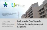 Indonesia OneSearch Sebagai Bentuk Implementasi Kerjasama