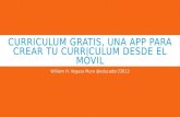 Curriculum gratis, una app para crear tu