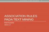 Association Rules pada Text Mining