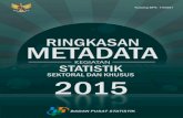 Ringkasan Metadata Sektoral dan Khusus 2015