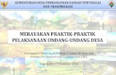 Merayakan Praktik-Praktik Implementasi UU Desa_Sekjen ...