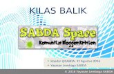 Kilas balik SABDA Space