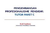 Pengembangan profesionalisme tutor pendidik