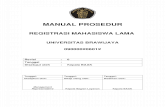 Manual Prosedur Registrasi Mahasiswa Lama