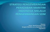 strategi pengembangan peradaban maritim indonesia melakui ...