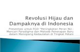 Revolusi Hijau dan Dampaknya di Indonesia