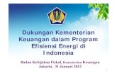 Dukungan Kementerian Keuangan dalam Program Efisiensi Energi ...