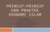 Prinsip prinsip dan praktek ekonomi islam