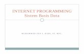 INTERNET PROGRAMMING Sistem Basis Data