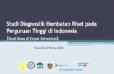 Studi Diagnostik Hambatan Riset pada Perguruan Tinggi di Indonesia