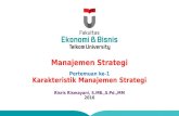 Pertemuan 1 karakteristik manajemen strategi