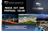 Media kit dan proposal iklan duniaindustri