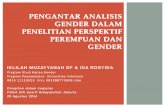 pengantar analisis gender dlm penelitian prmp