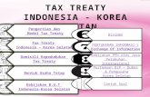 Tax Treaty Indonesia  - Korea Selatan