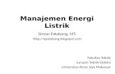 10 Manajemen Energi Listrik