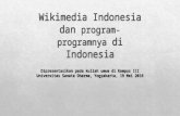 Wikimedia Indonesia dan proyek-proyeknya