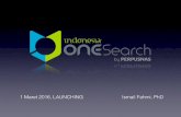 Launching Indonesia OneSearch - Perpusnas