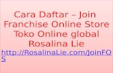 Cara daftar – join franchise online store   bisnis Toko Online Global
