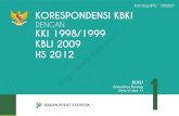 Korespondensi KBKI dengan KKI 1998/1999 - KBLI 2009 - HS 2012 ...