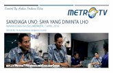 Metro tv - wawancara eksklusif sandiaga uno