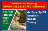 Telp/WA 0812-513-7783 (Tsel), Ahli Patah Tulang Yang Bagus Banjarmasin dr Essy SpOT