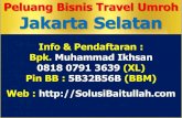 0818 0791 3639 (XL) Peluang Bisnis Travel Umroh Jakarta Selatan