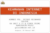 KEAMANAN INTERNET DI INDONESIA