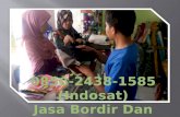 0856-2438-1585 (Indosat), Jasa bordir emblem cigado