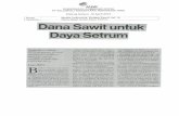 Dana Sawit untuk Daya Setrum