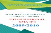 Soal dan pembahasan un bahasa inggris sma ips 2009-2010