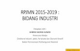 RPJMN 2015-2019: Bidang Industri