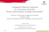 'Pengajaran Bahasa Indonesia di universitas Australia: Situasi ...