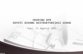 Bahan Hearing DPR. Update tgl 29 Agutsus 2016