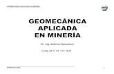 Geomecanica aplicada a mineria