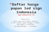 Daftar harga led sign Indonesia 08994692045
