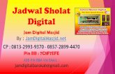 Jadwal sholat digital harga murah utk kampanye jam digital masjid berkwalitas dijamin bergaransi