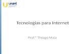 Tecnologias para Internet - 2016.1 - Aula 6